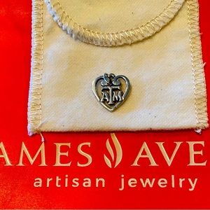 Texas A&M retired sterling silver heart charm